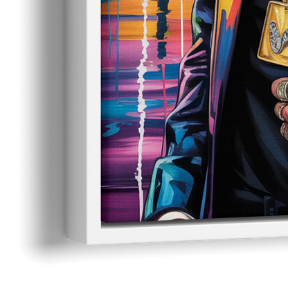 Dark Resolve 2.0 - Close-Up White Frame Canvas