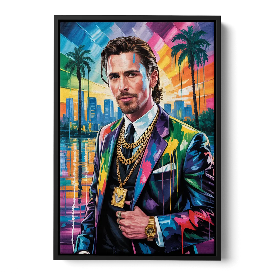 Dark Resolve 2.0 Front - Black Canvas Wall Art