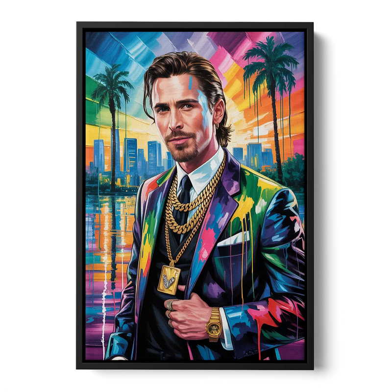 Dark Resolve 2.0 Front - Black Canvas Wall Art