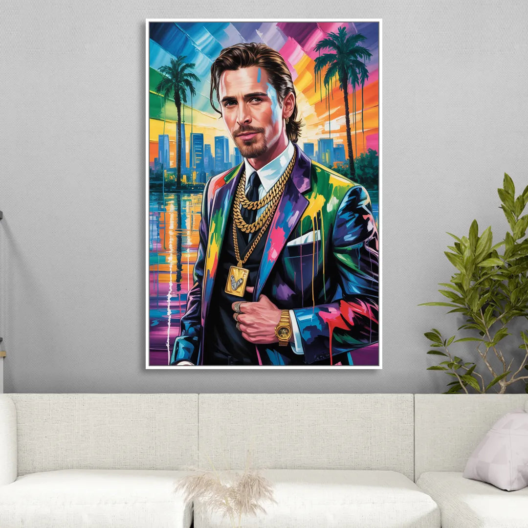 Dark Resolve 2.0 Sitting Room - White Canvas Wall Art