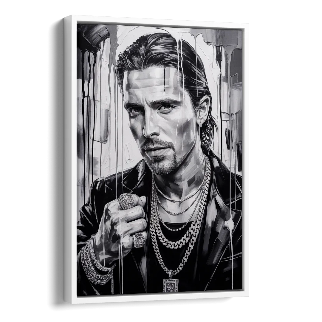 Dark Resolve Side - White Canvas Wall Art