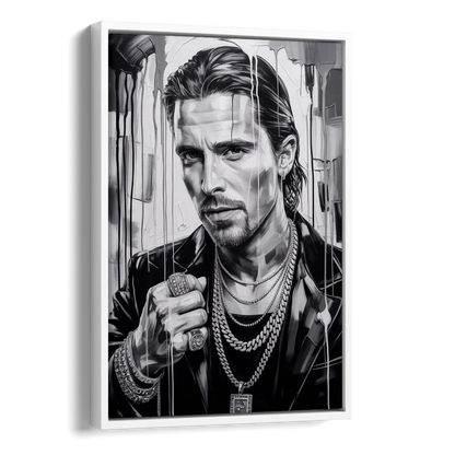 Dark Resolve Side - White Canvas Wall Art