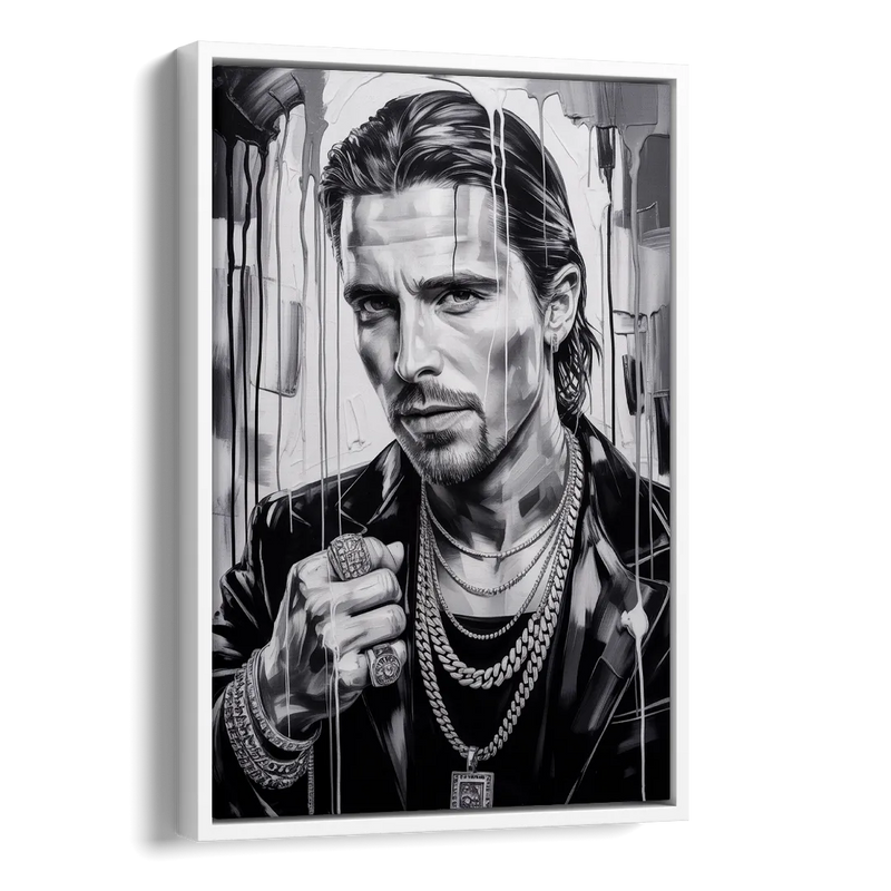 Dark Resolve Side - White Canvas Wall Art