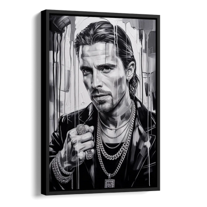 Dark Resolve Side - Black Canvas Wall Art