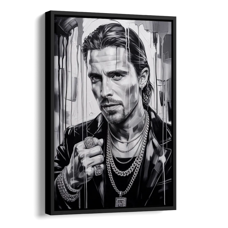 Dark Resolve Side - Black Canvas Wall Art