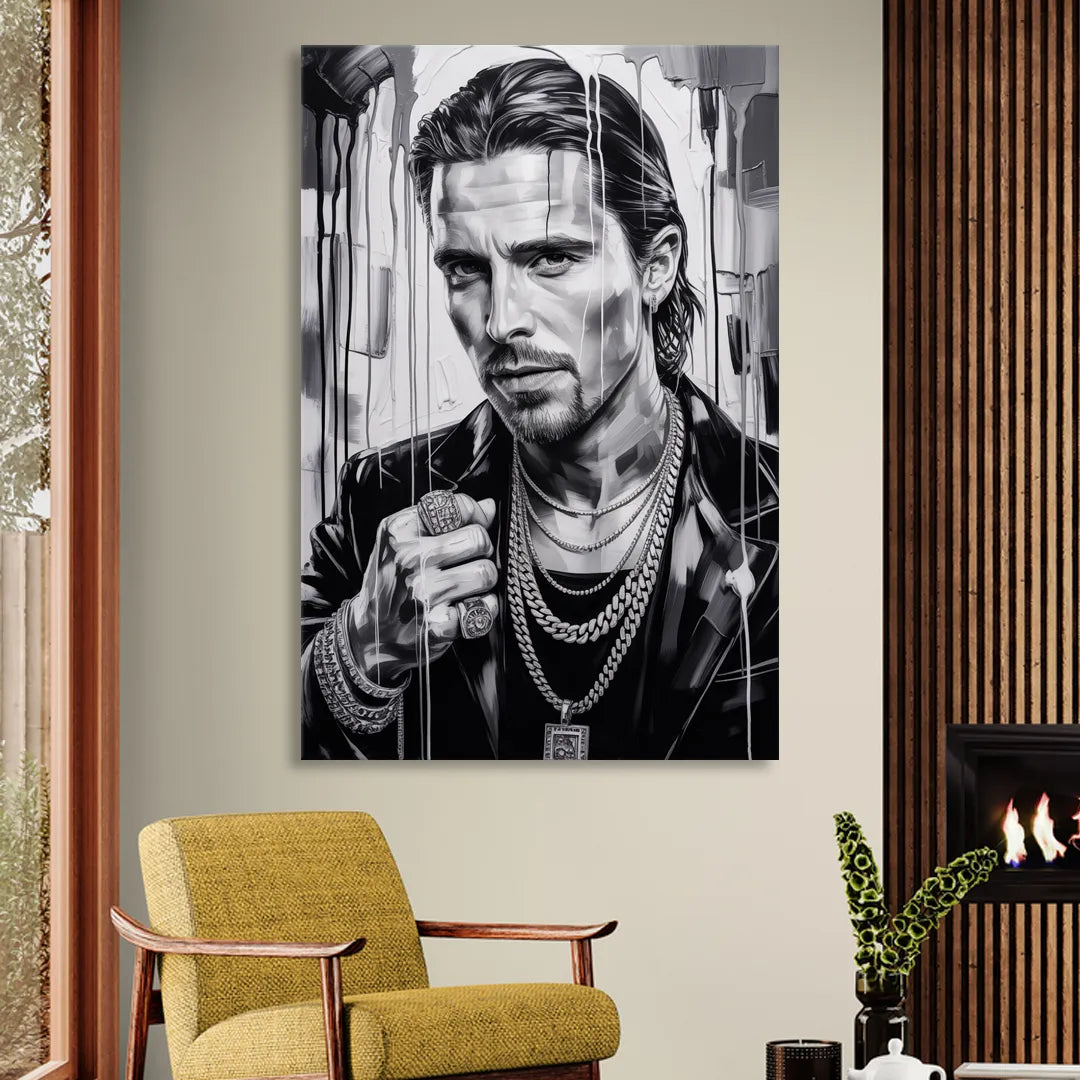 Dark Resolve Living Room - Canvas Wall Art