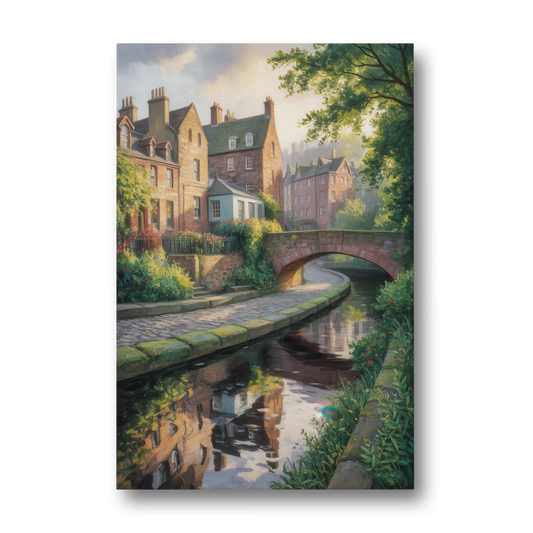 Dean Village Charm - Canvas Wall Art - Front