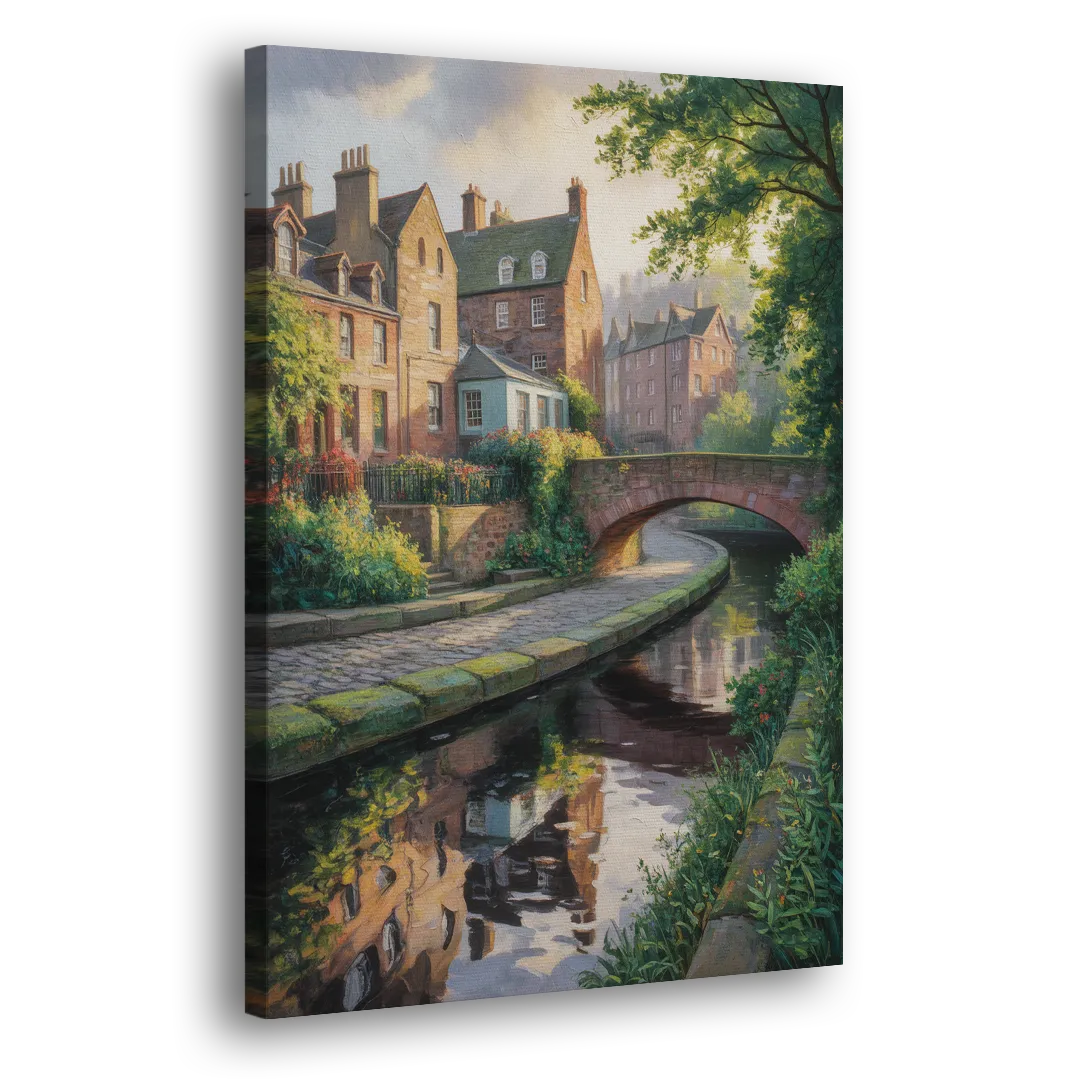 Dean Village Charm Side - Canvas Wall Art