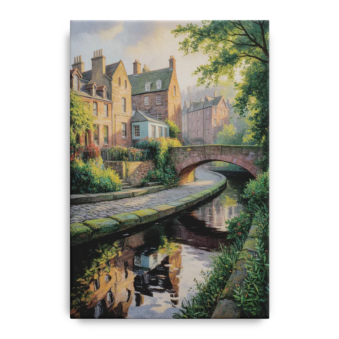 Dean Village Charm Front - Canvas Wall Art