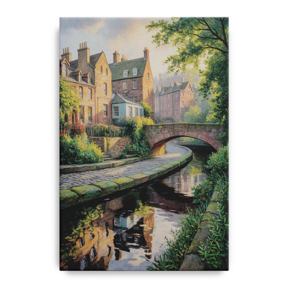 Dean Village Charm Front - Canvas Wall Art