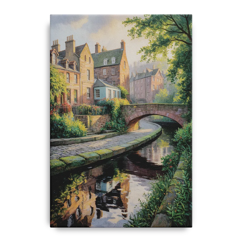Dean Village Charm Front - Canvas Wall Art