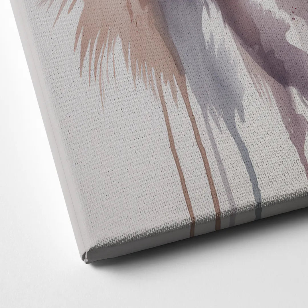 Delicate Horse Watercolor Portrait Canvas Close Up