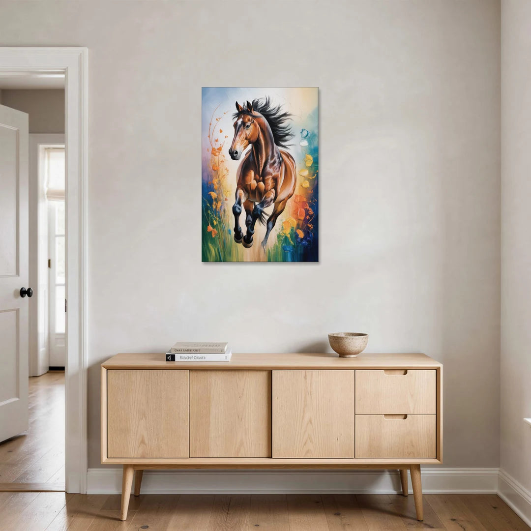 Delightful Horse Play - Canvas Wall Art - Coffee Table - 24x36