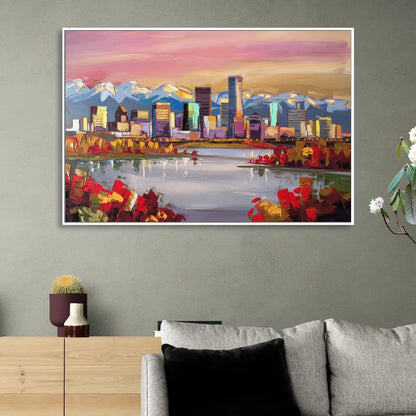 Denver Art Museum Highlights Sitting Room - White Canvas Wall Art