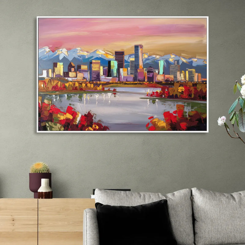 Denver Art Museum Highlights Sitting Room - White Canvas Wall Art