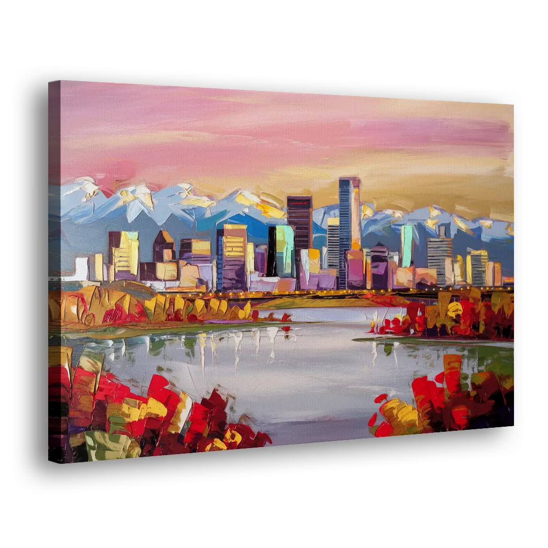 Denver Art Museum Highlights Side - Canvas Wall Art