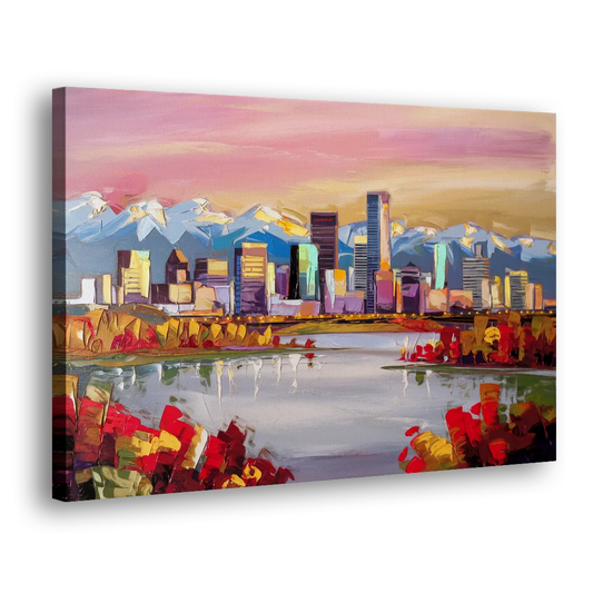 Denver Art Museum Highlights Side - Canvas Wall Art