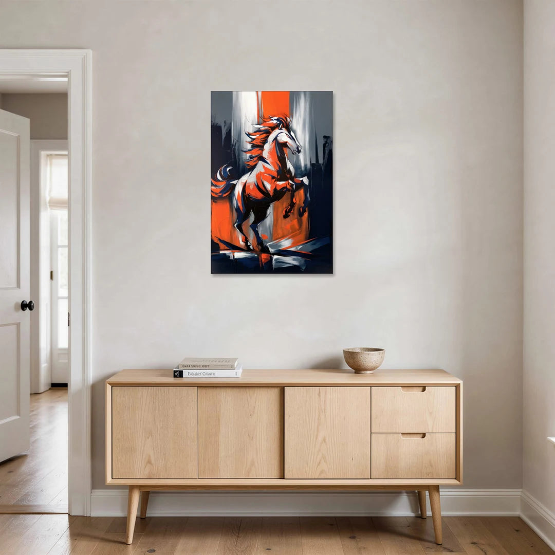 Denver Broncos Legacy - Canvas Wall Art - Coffee Table - 24x36