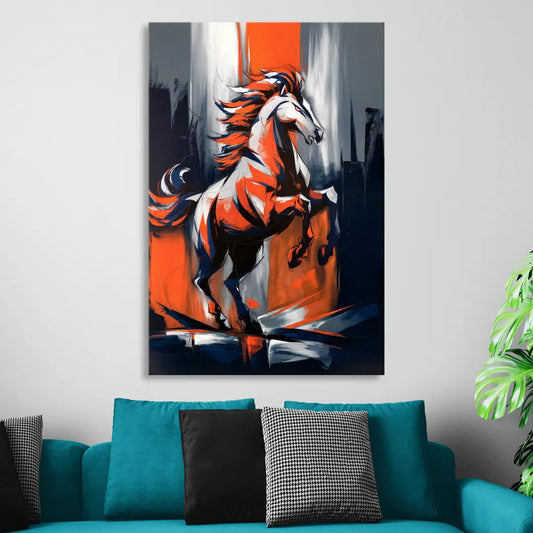 Denver Broncos Legacy Living Room - Canvas Wall Art