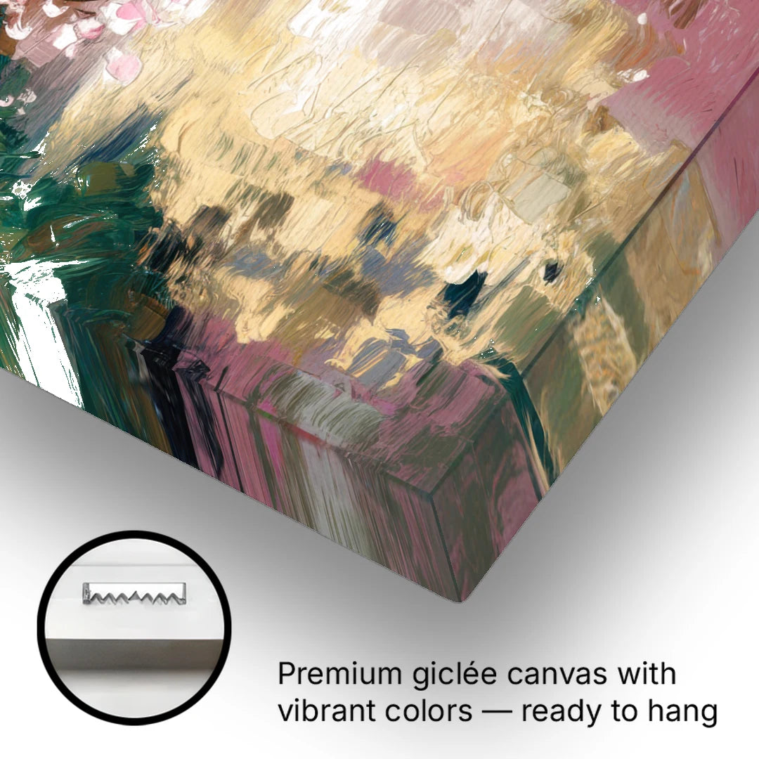 Denver Cherry Creek Charm - Canvas Wall Art - Gallery Wrap Corner