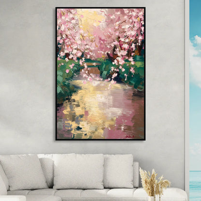 Denver Cherry Creek Charm Sitting Room - Black Canvas Wall Art