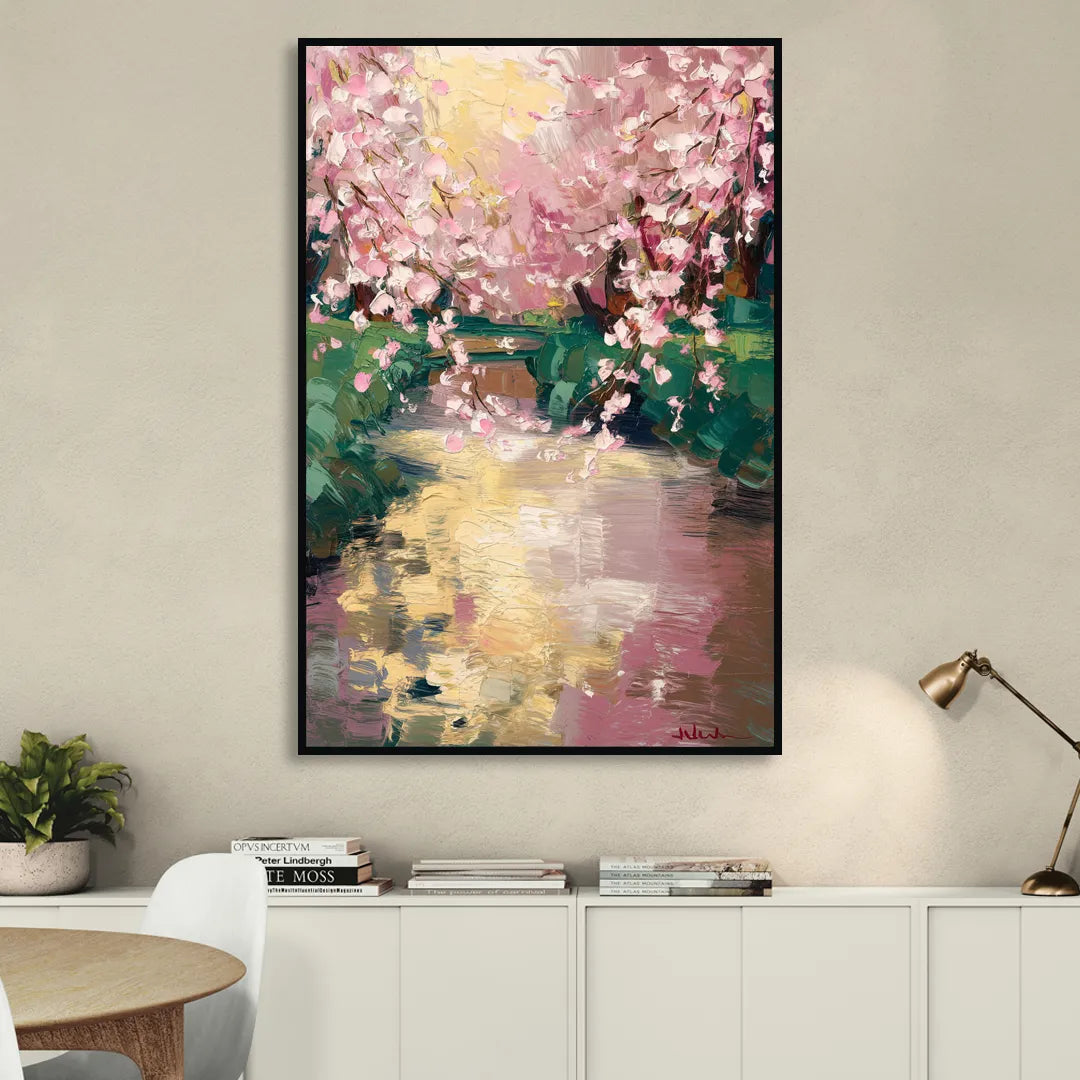 Denver Cherry Creek Charm Living Room - Black Canvas Wall Art