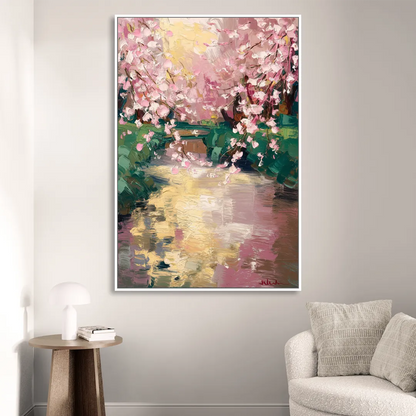 Denver Cherry Creek Charm Living Room - White Canvas Wall Art
