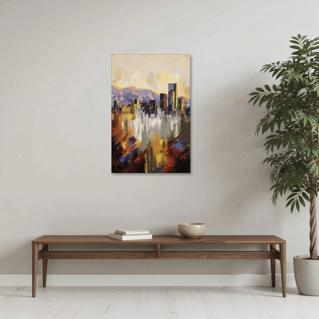 Denver Historic Architecture - Canvas Wall Art - Coffee Table - 24x36