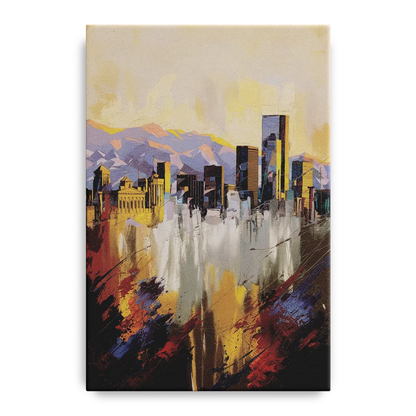 Denver Historic Architecture Front - Canvas Wall Art