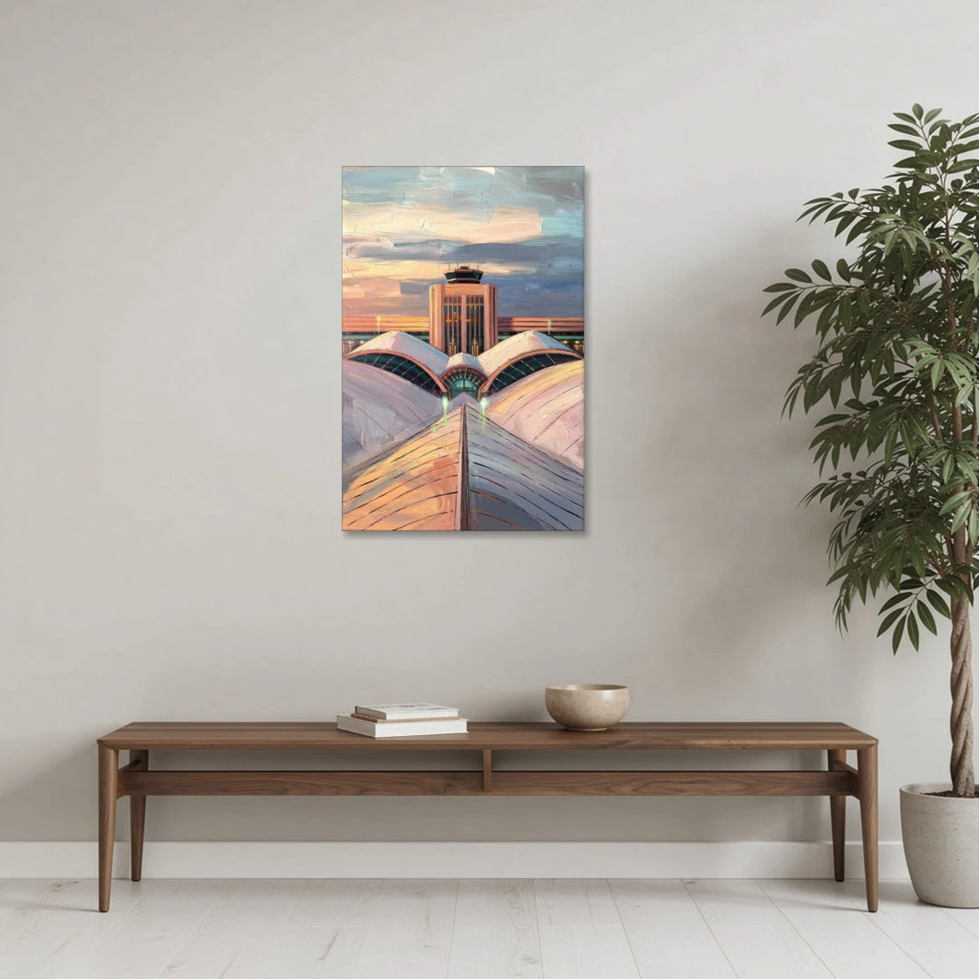 Denver International Terminal - Canvas Wall Art - Coffee Table - 24x36