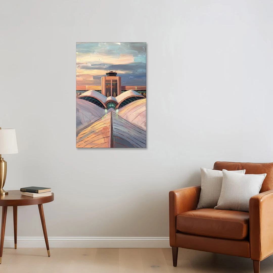 Denver International Terminal - Canvas Wall Art - Sofa - 24x36