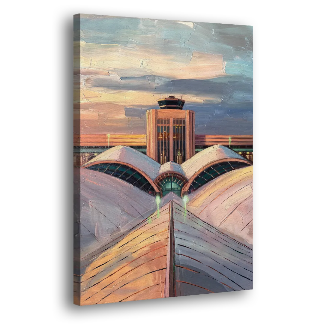 Denver International Terminal Side - Canvas Wall Art