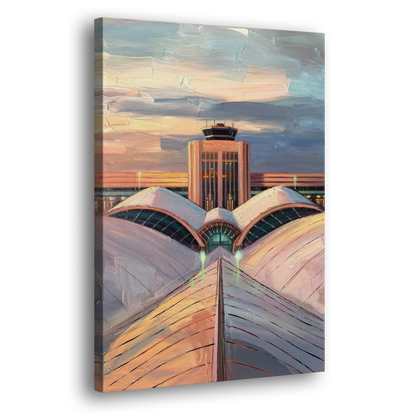Denver International Terminal Side - Canvas Wall Art