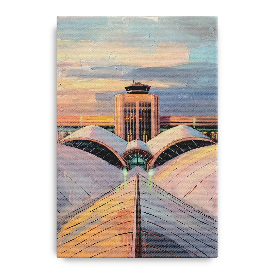 Denver International Terminal Front - Canvas Wall Art