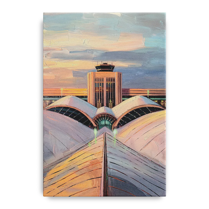 Denver International Terminal Front - Canvas Wall Art