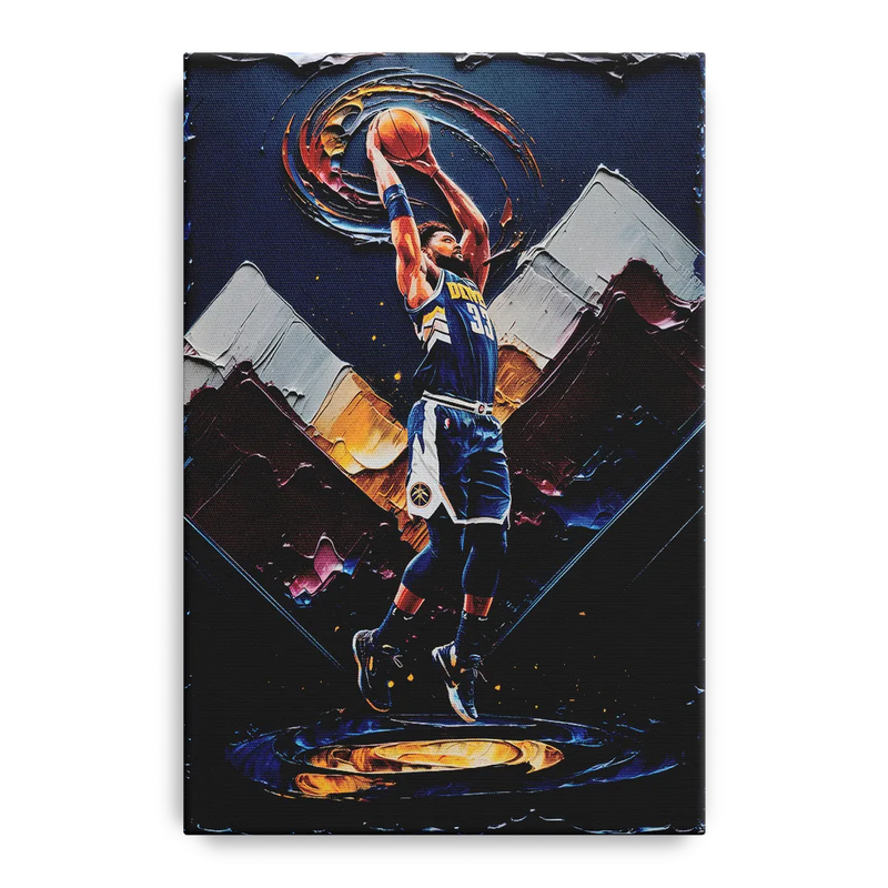 Denver Nuggets Team Spirit Front - Canvas Wall Art