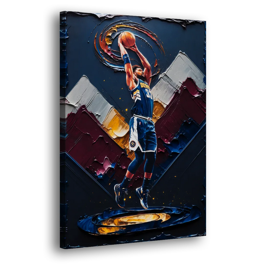 Denver Nuggets Team Spirit Side - Canvas Wall Art