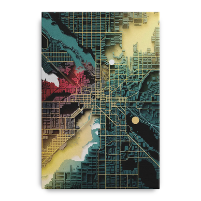 Denver Urban Street Vibes Front - Canvas Wall Art