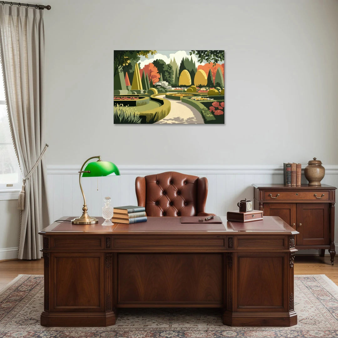 Des Moines Arboretum Views - Canvas Wall Art - Office - 36x24