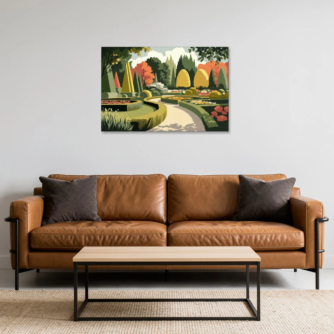 Des Moines Arboretum Views - Canvas Wall Art - Sofa - 36x24