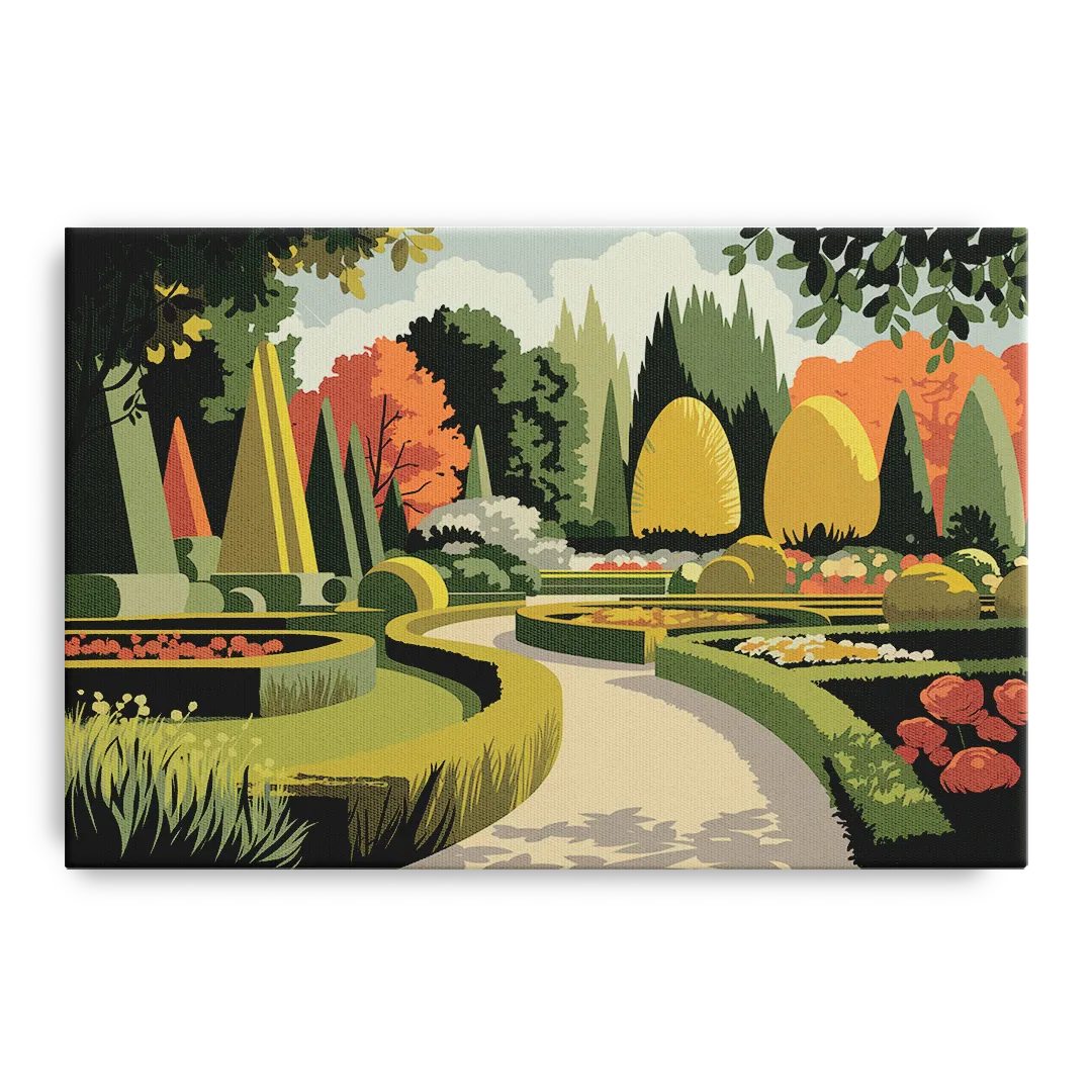 Des Moines Arboretum Views Front - Canvas Wall Art