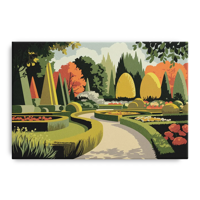Des Moines Arboretum Views Front - Canvas Wall Art