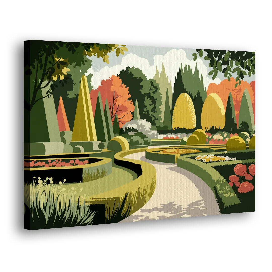 Des Moines Arboretum Views Side - Canvas Wall Art