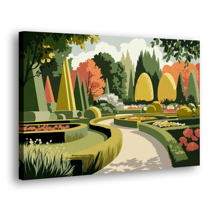 Des Moines Arboretum Views Side - Canvas Wall Art