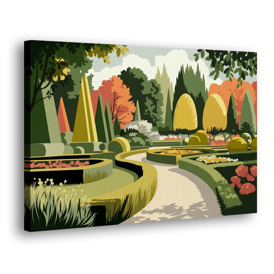 Des Moines Arboretum Views Side - Canvas Wall Art