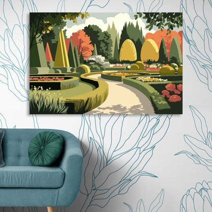 Des Moines Arboretum Views Living Room - Canvas Wall Art