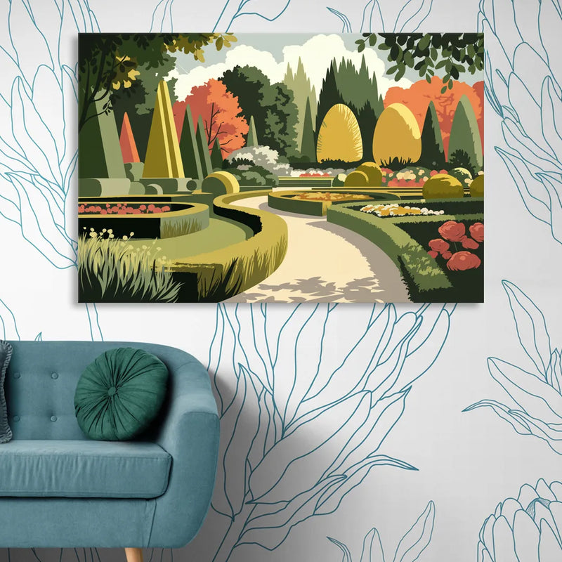 Des Moines Arboretum Views Living Room - Canvas Wall Art