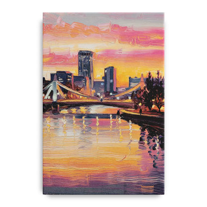 Des Moines Scenic Riverfront Front - Canvas Wall Art