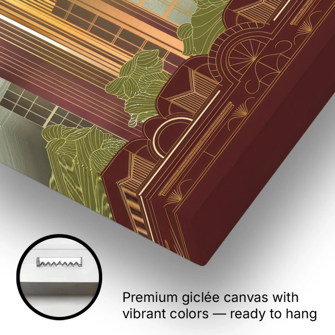 Detroit Architectural Beauty - Canvas Wall Art - Gallery Wrap Corner