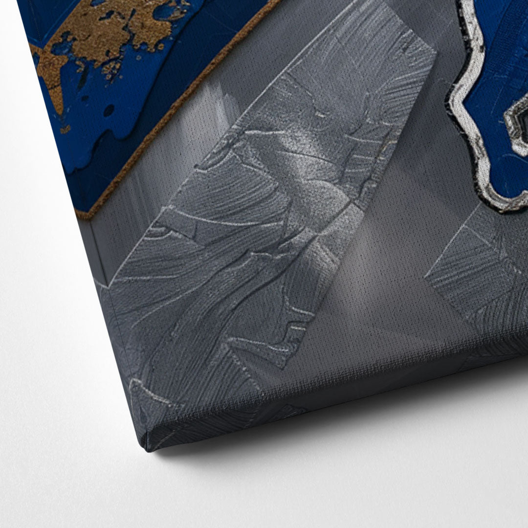 Detroit Lions Football Canvas Close Up